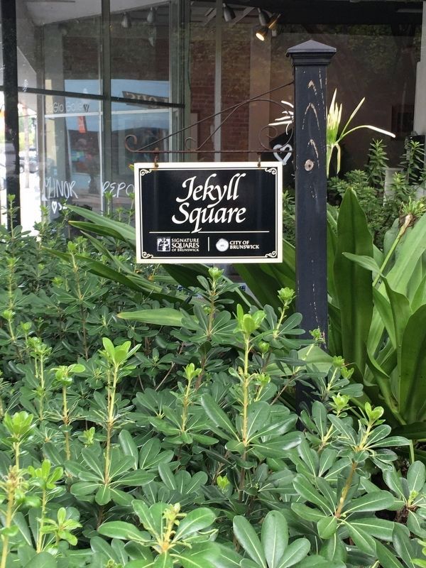 Jekyll Square sign. Click for full size. Jekyll Square sign image. Click for full size.