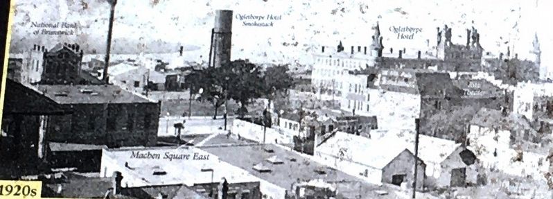 (Left Bottom): Downtown Brunswick in the 1920s image. Click for full size.