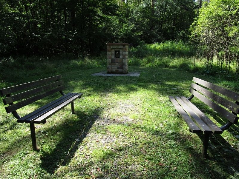Site of First Wild Turkey Trap & Transfer Program Marker. Click for full size. Site of First Wild Turkey Trap & Transfer Program Marker image. Click for full size.