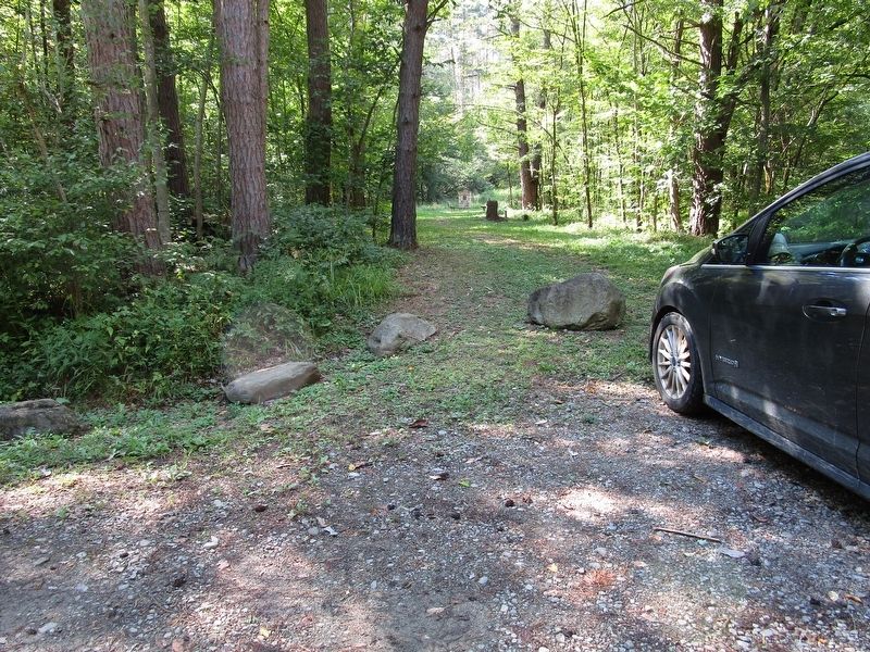 Site of First Wild Turkey Trap & Transfer Program Marker. Click for full size. Site of First Wild Turkey Trap & Transfer Program Marker image. Click for full size.
