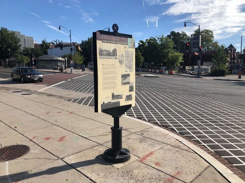 Mr. Lincoln’s Ride Marker. Click for full size. Mr. Lincoln’s Ride Marker image. Click for full size.