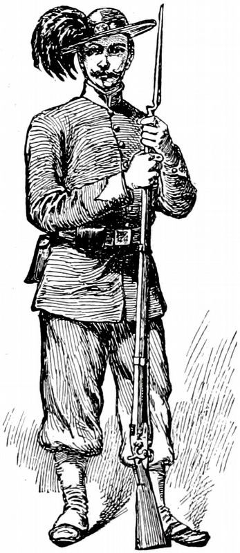 Uniform of the Garibaldi Guards<br>Colonel D'Utassy image. Click for full size.