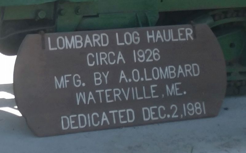 Lombard Log Hauler Marker image. Click for full size.