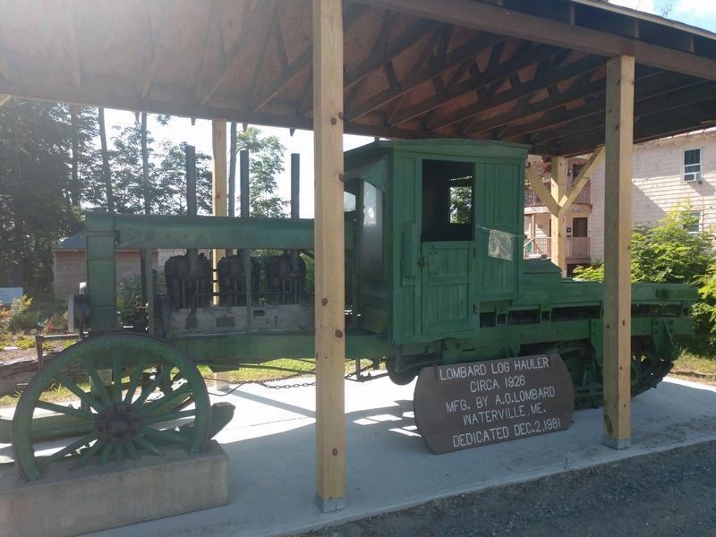 Side view of Lombard Log Hauler with Marker. image. Click for full size.