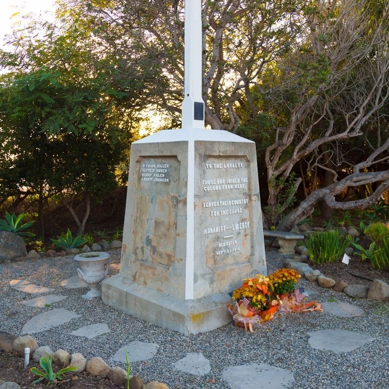 Veterans Memorial Flagpole Base image. Click for full size.