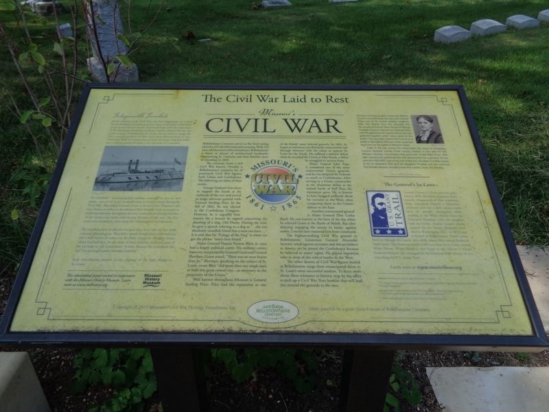 The Civil War Laid to Rest Marker image. Click for full size.