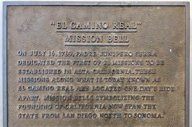 El Camino Real Mission Bell Marker image. Click for full size.