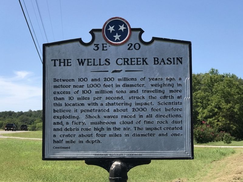 The Wells Creek Basin Marker image. Click for full size.