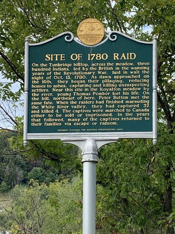 Site of 1780 Raid Marker image. Click for full size.