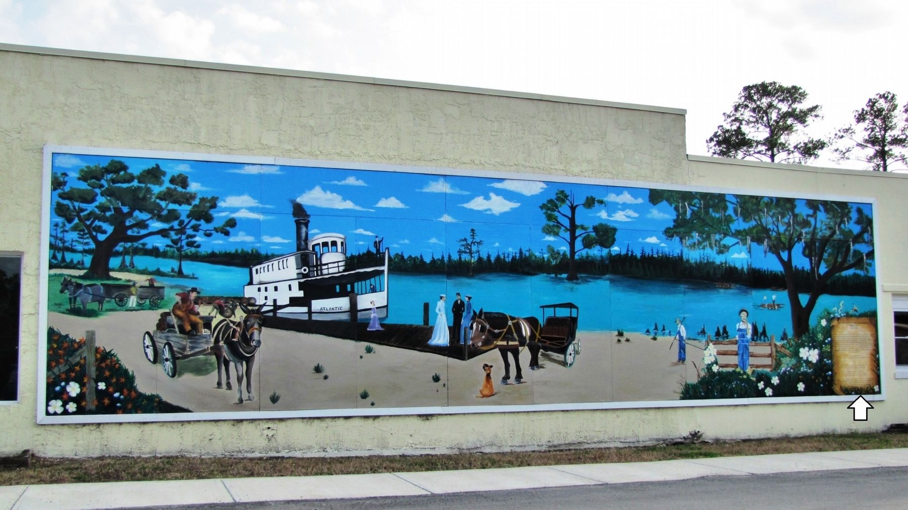 Loading Timber Products and Turpentine Mural image. Click for full size.