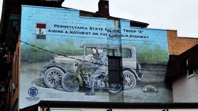 Pennsylvania State Police  Lincoln Highway Mural image. Click for full size.