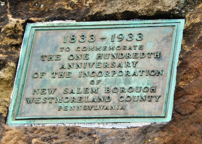 New Salem Borough Centennial Marker image. Click for full size.