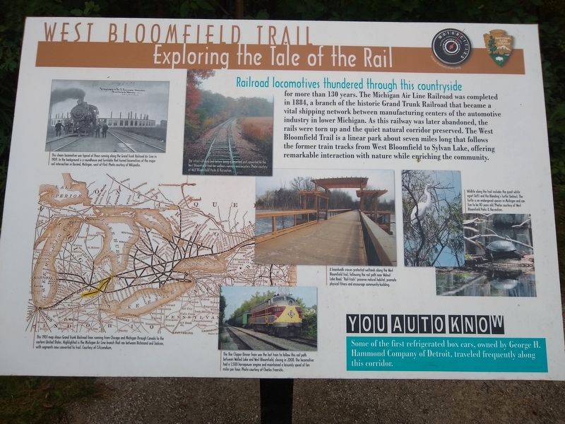 West Bloomfield Trail Marker image. Click for full size.