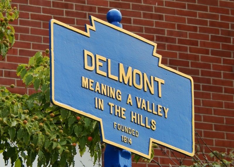 Delmont Marker image. Click for full size.