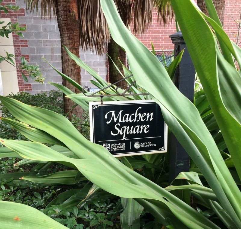 Machen Square West sign. Click for full size. Machen Square West sign image. Click for full size.