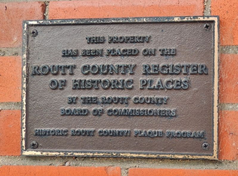 Routt County Register of Historic Places plaque image. Click for full size.
