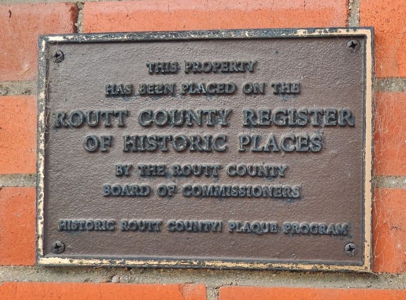 Routt County Register of Historic Places plaque. Click for full size. Routt County Register of Historic Places plaque image. Click for full size.