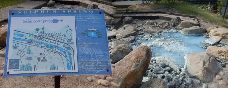 Sulphur Spring and Marker image. Click for full size.