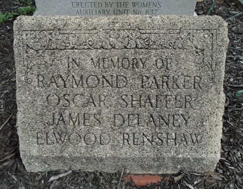 War Memorial Honored Dead. Click for full size. War Memorial Honored Dead image. Click for full size.