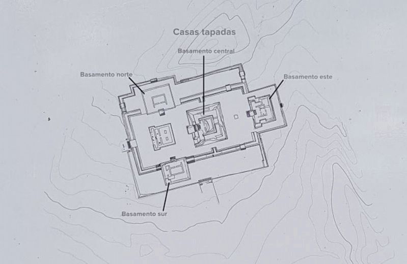 A diagram of the Casas Tapadas group at Plazuelas image. Click for full size.