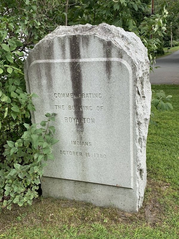 Burning of Royalton Marker. Click for full size. Burning of Royalton Marker image. Click for full size.