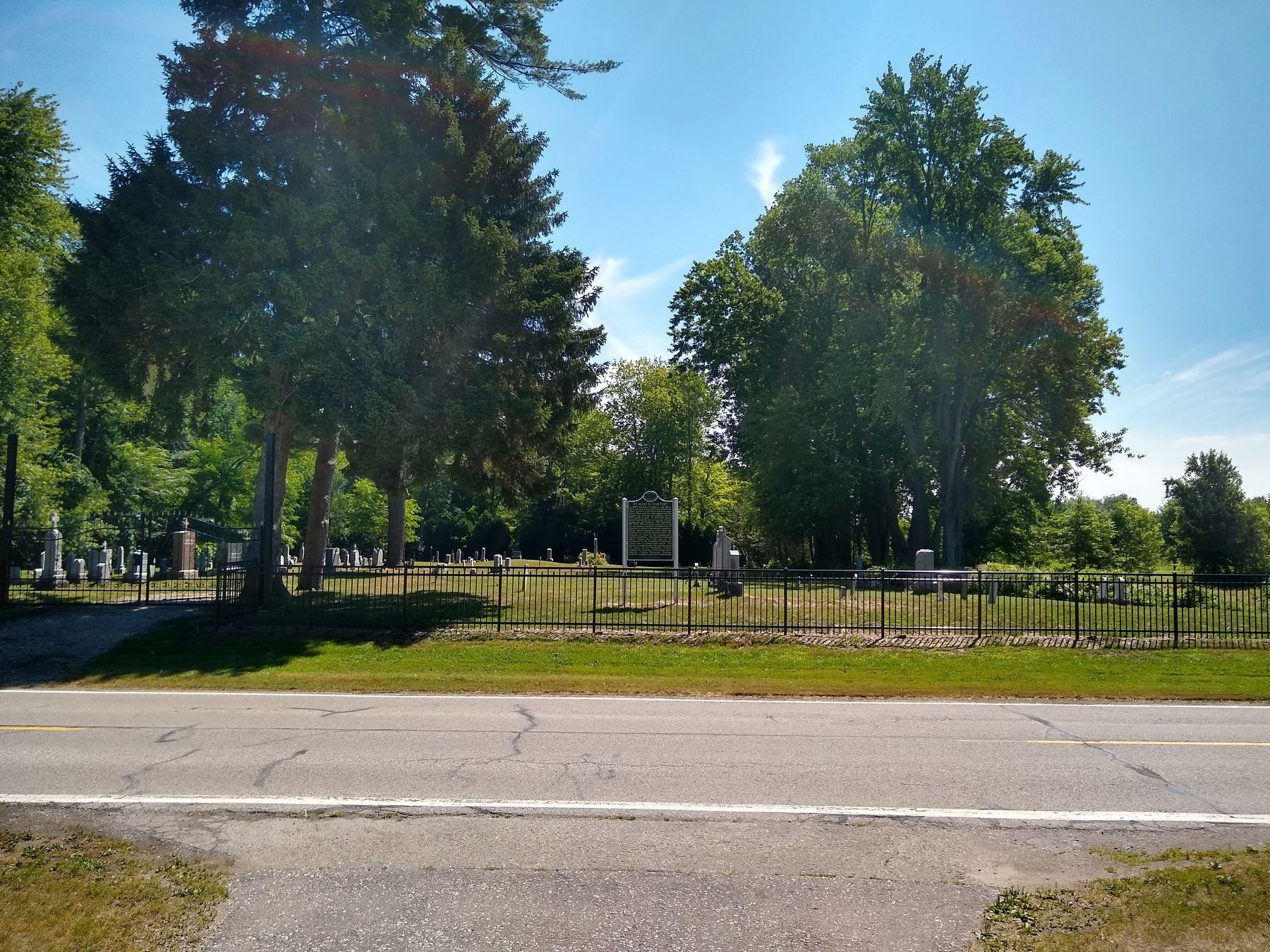 St. Mary's Cemetery and Marker image. Click for full size.
