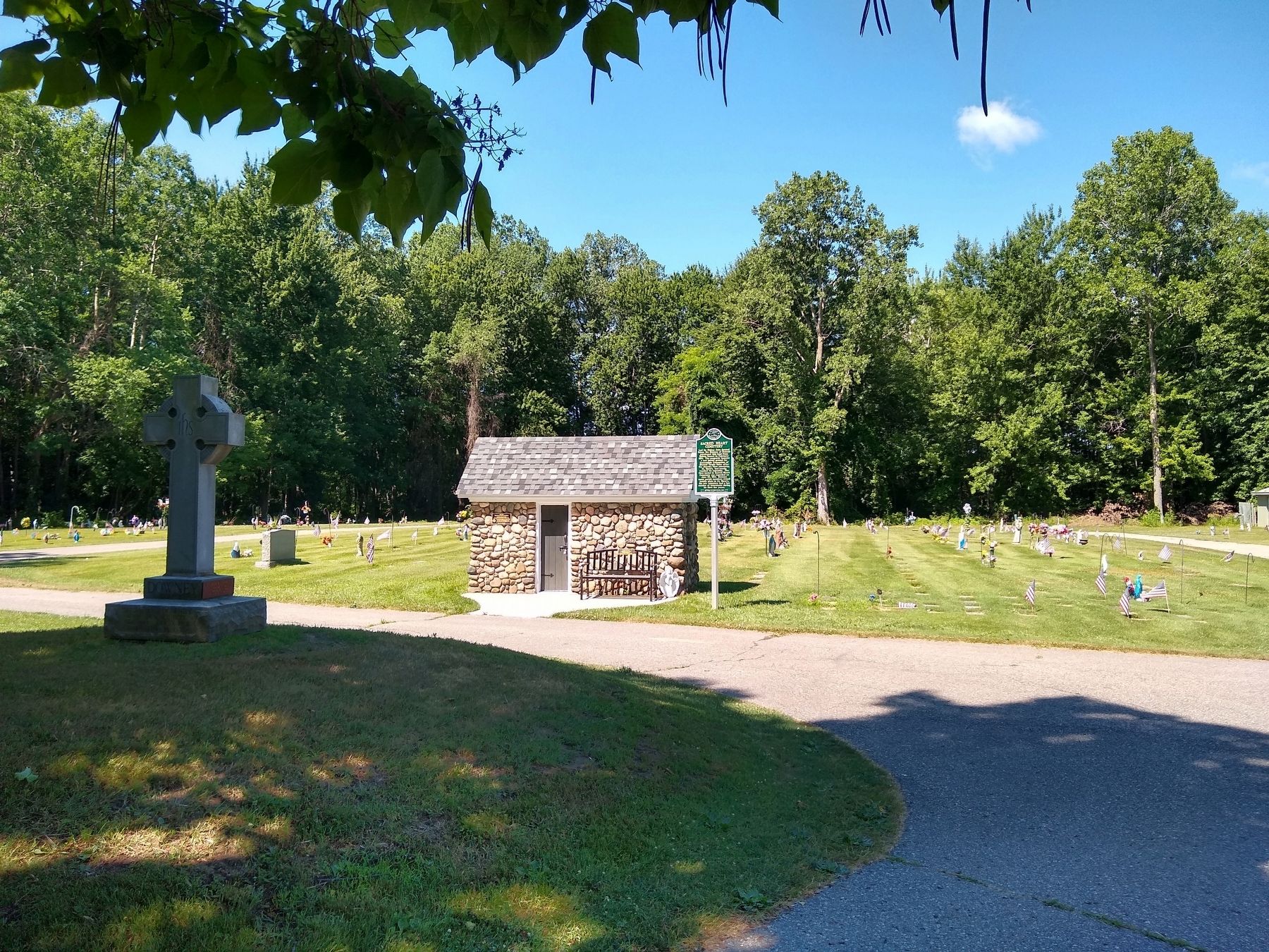 Sacred Heart Cemetery Marker. Click for full size. Sacred Heart Cemetery Marker image. Click for full size.