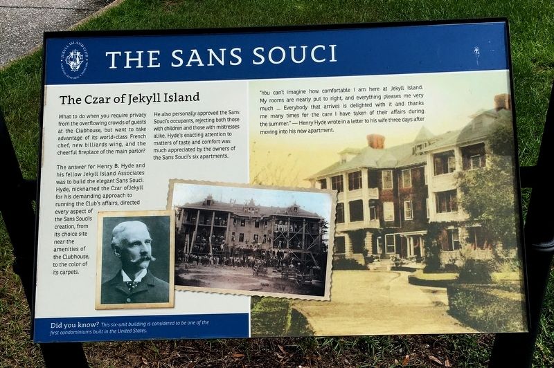 The Sans Souci Marker. Click for full size. The Sans Souci Marker image. Click for full size.