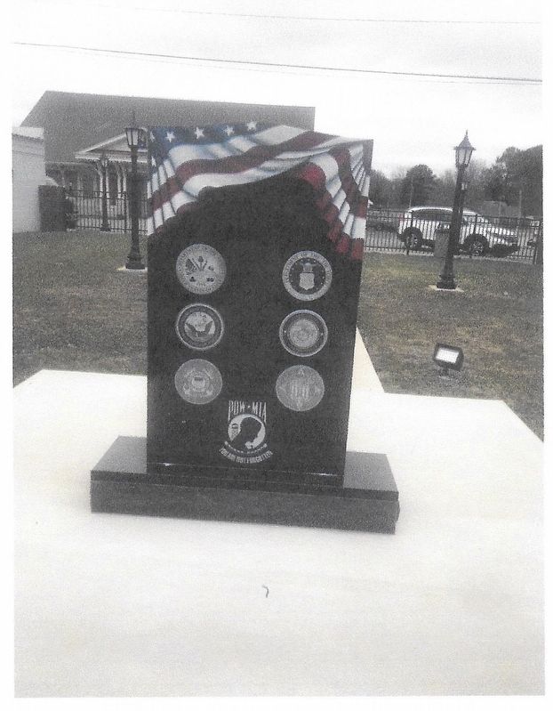Wayne County Veterans Park Marker Rear image. Click for full size.