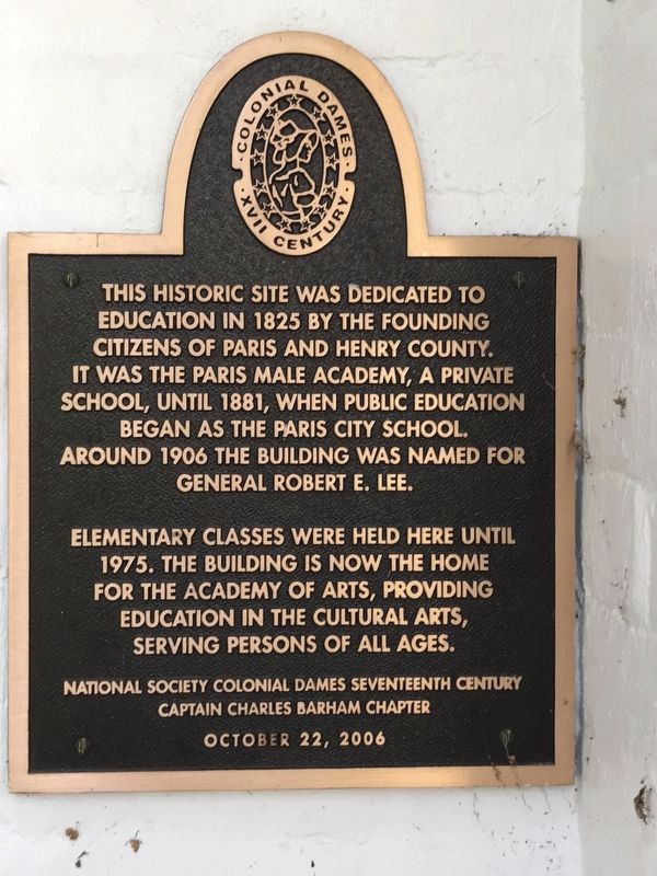 Robert E. Lee School Marker image. Click for full size.