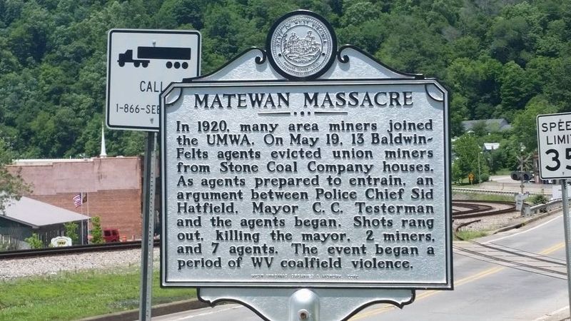 Matewan Massacre Marker image. Click for full size.
