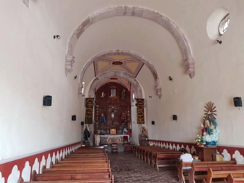 The interior of the Church of the Lord of Misery in Hacienda Corralejo image. Click for full size.