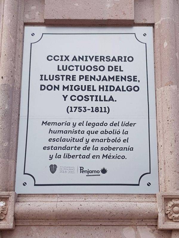 209th Anniversary of the Death of Hidalgo Marker image. Click for full size.