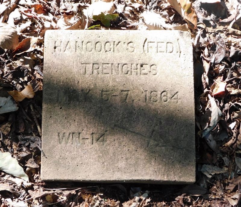 Marker For Hancock's Trenches image. Click for full size.