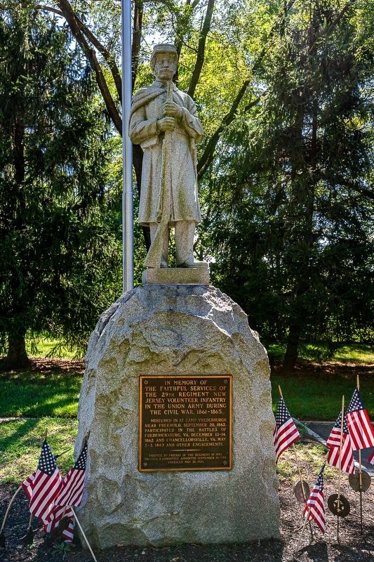 29th Regiment New Jersey Volunteer Infantry Civil War Memorial image. Click for full size.