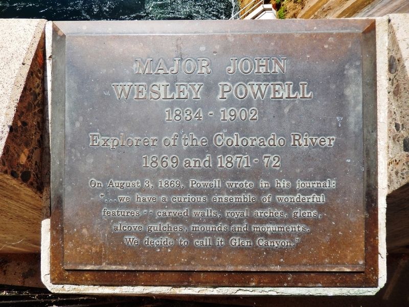 Major John Wesley Powell Marker image. Click for full size.