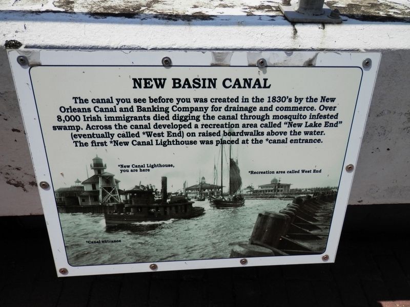 New Basin Canal Marker image. Click for full size.