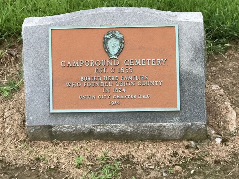 Campground Cemetery Marker image. Click for full size.