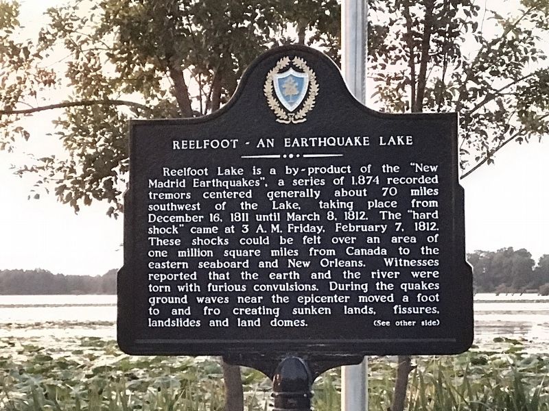 Reelfoot — An Earthquake Lake Marker image. Click for full size.