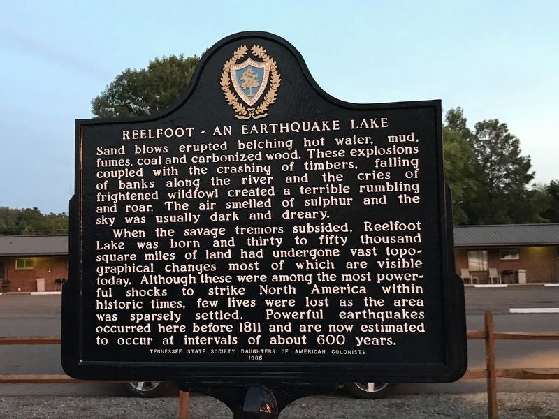 Reelfoot — An Earthquake Lake Marker image. Click for full size.