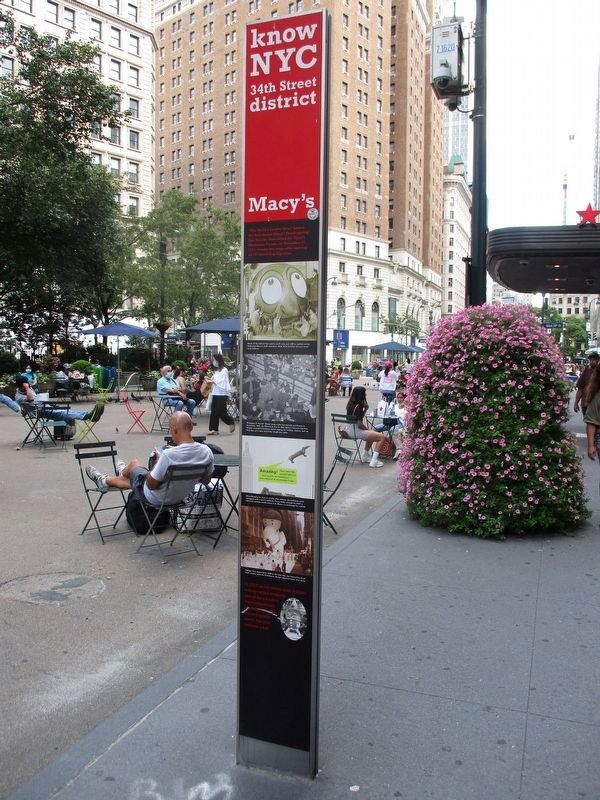 Macy�s Marker, back image. Click for full size.