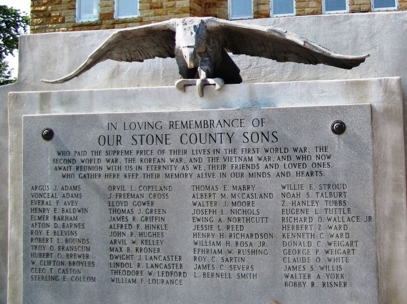 Our Stone County Sons Marker image. Click for full size.