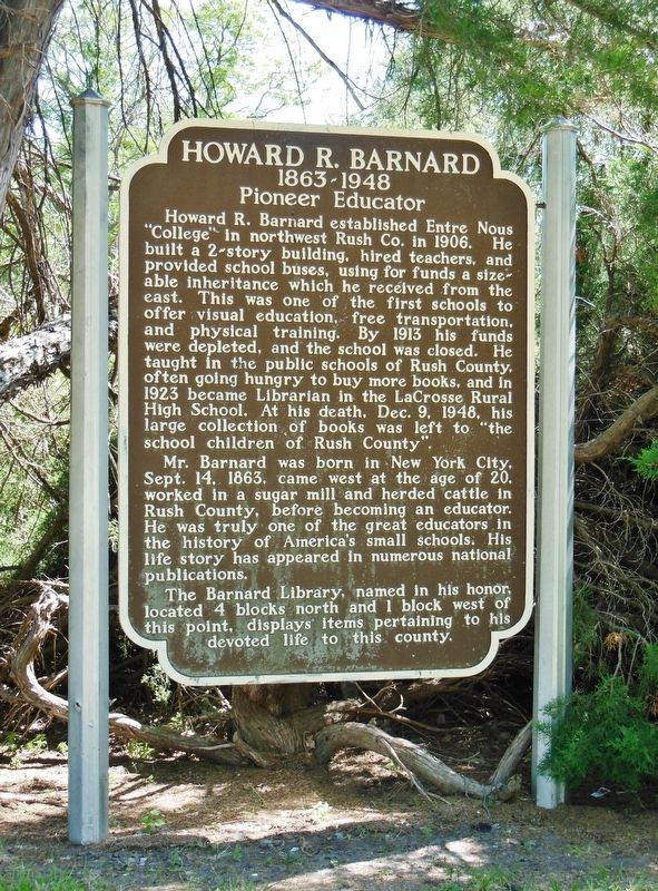 Howard R. Barnard Marker image. Click for full size.