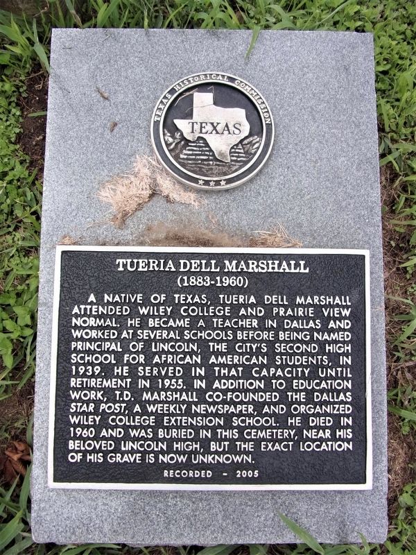 Tueria Dell Marshall Marker. Click for full size. Tueria Dell Marshall Marker image. Click for full size.