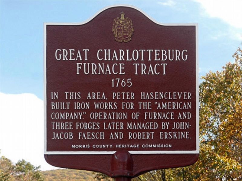 Great Charlotteburg Furnace Tract Marker image. Click for full size.