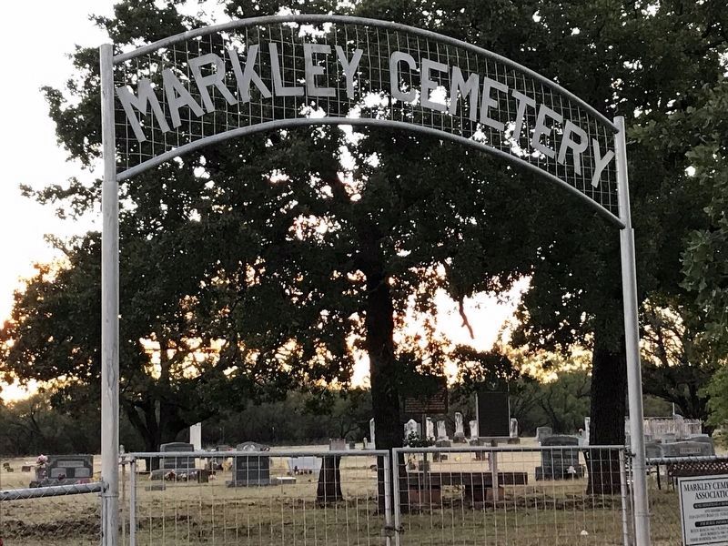 Markley Cemetery and Marker image. Click for full size.