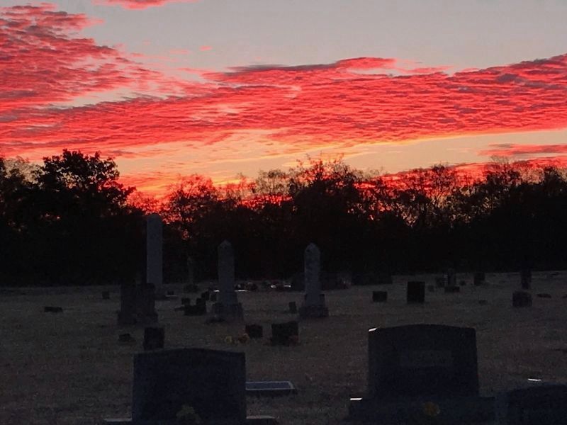 Sunrise at the Markley Cemetery image. Click for full size.