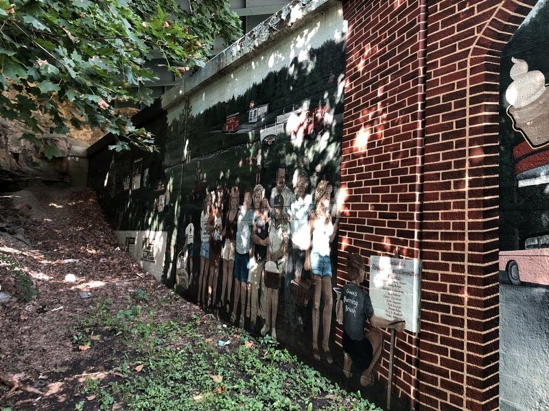 Wellsville Mural Marker. Click for full size. Wellsville Mural Marker image. Click for full size.