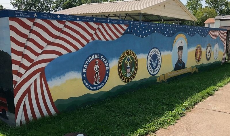 Veterans Memorial Mural Marker image. Click for full size.