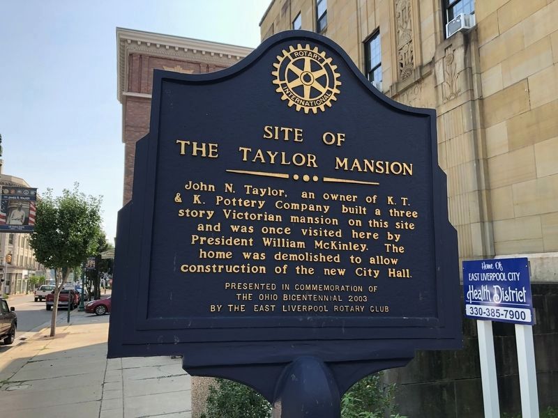 Site of The Taylor Mansion Marker image. Click for full size.